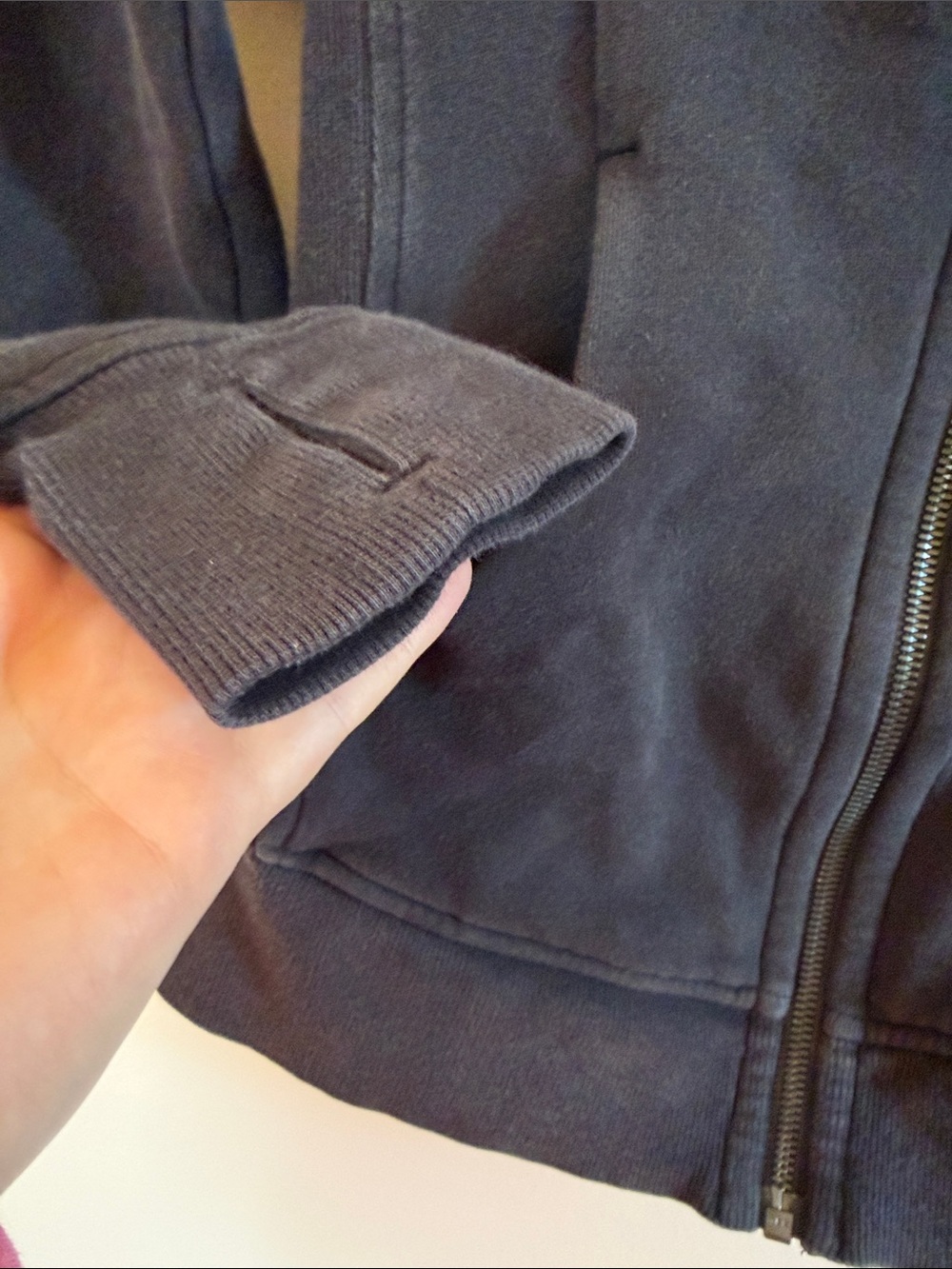 lululemon athletica Scuba Hoodie Black Full-Zip Hooded Sweatshirt sz 2 - Picture 7 of 11
